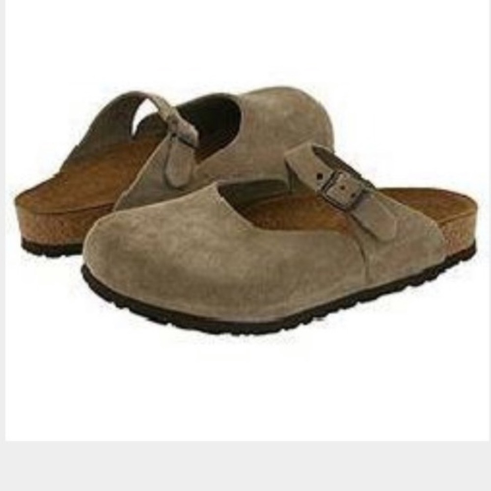 tan birkenstock rosemead suede mary jane clog
